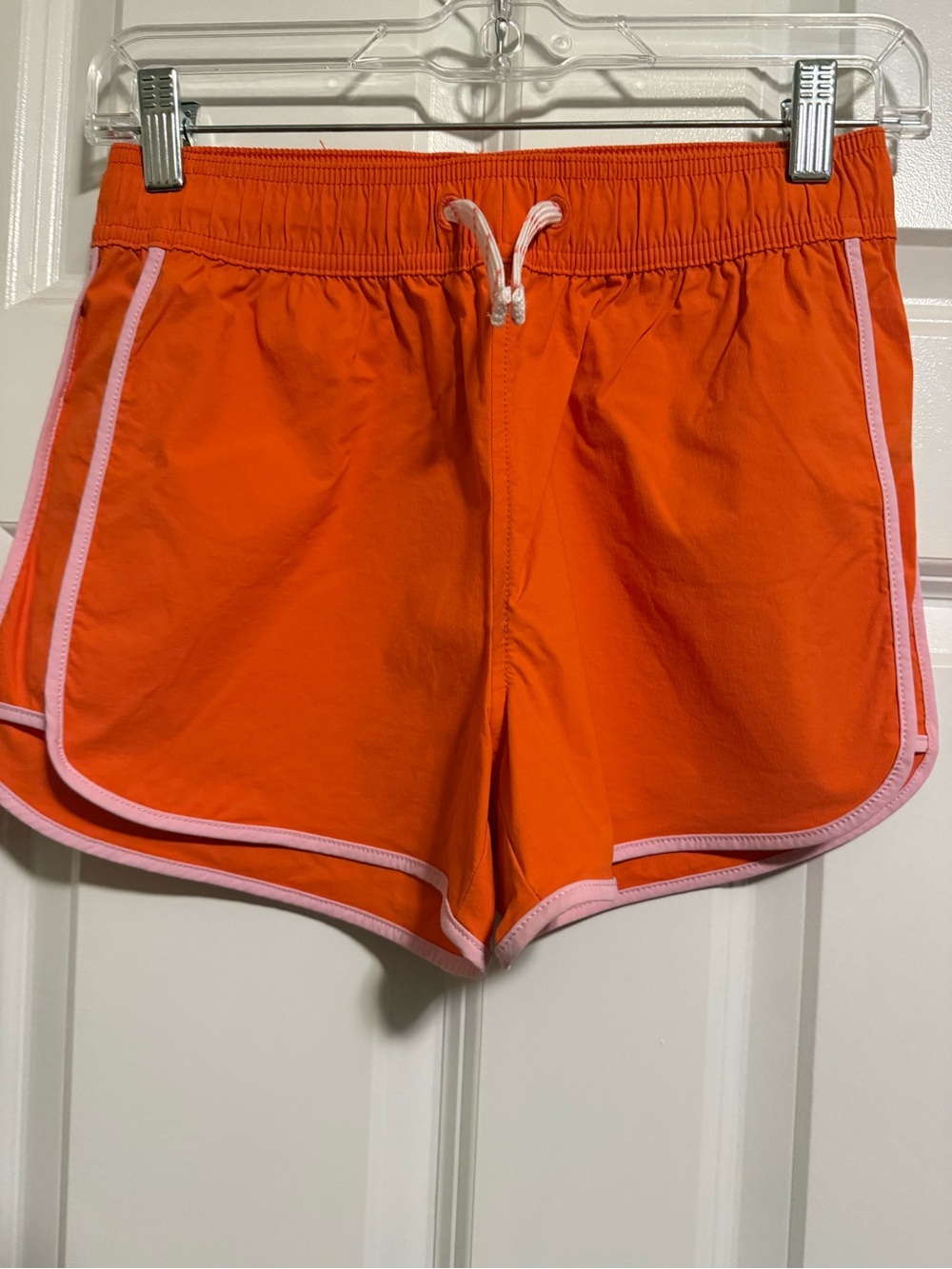 Crewcuts Orange Shorts with Pink Trim